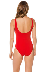 Karla Colletto Cut Out Underwire One Piece Swimsuit