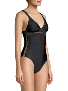 PilyQ Ellie Stitched Tie-Back One-Piece Swimsuit