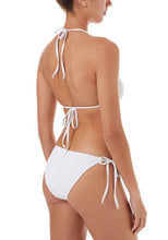 Load image into Gallery viewer, Melissa Odabash Anguilla White Zigzag Triangle Triple Ring Bikini
