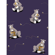 Load image into Gallery viewer, Munki Munki Honey Bears Classic Flannel Pajama Set
