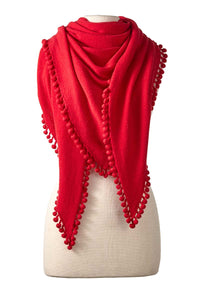CAPTIVA CASHMERE POM POM WRAP