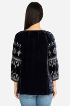 Load image into Gallery viewer, Johnny Was Eleni Velvet Peasant Top
